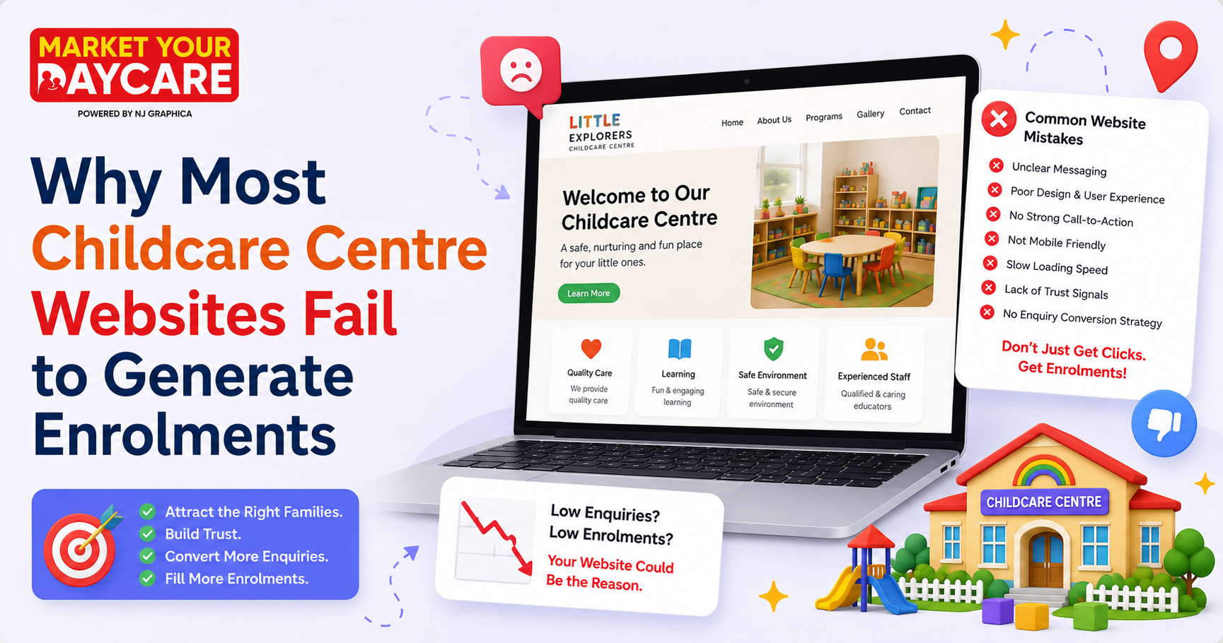 Why Most Childcare Centre Websites Fail to Generate Enrolments